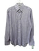 Loro Piana Size 15.75 Purple & White Cotton Striped Men's Long Sleeve Shirt Purple & White / 15.75