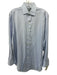 Polo Size 15.5 Blue & White Cotton Plaid Button Down Men's Long Sleeve Shirt Blue & White / 15.5