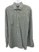 Polo Size M Green & White Cotton Plaid Button Down Men's Long Sleeve Shirt Green & White / M