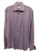 Carolina Herrera Size 16 Red, White & Blue Cotton Plaid Men's Long Sleeve Shirt Red, White & Blue / 16