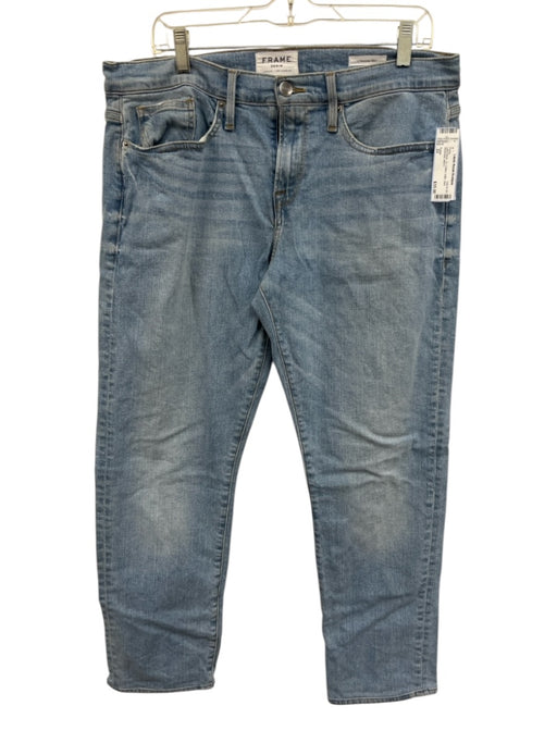 Frame Size 33 Light Wash Cotton Solid Jean Men's Pants Light Wash / 33