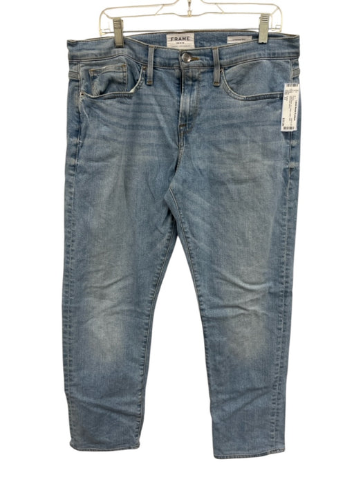 Frame Size 33 Light Wash Cotton Solid Jean Men's Pants Light Wash / 33