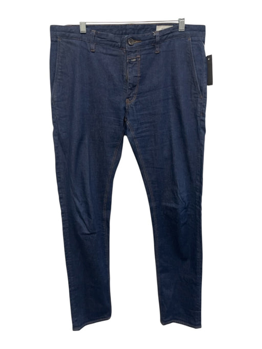 Closed Size 33 Dark Wash Cotton Blend Solid Skinny Jean Men's Pants Dark Wash / 33
