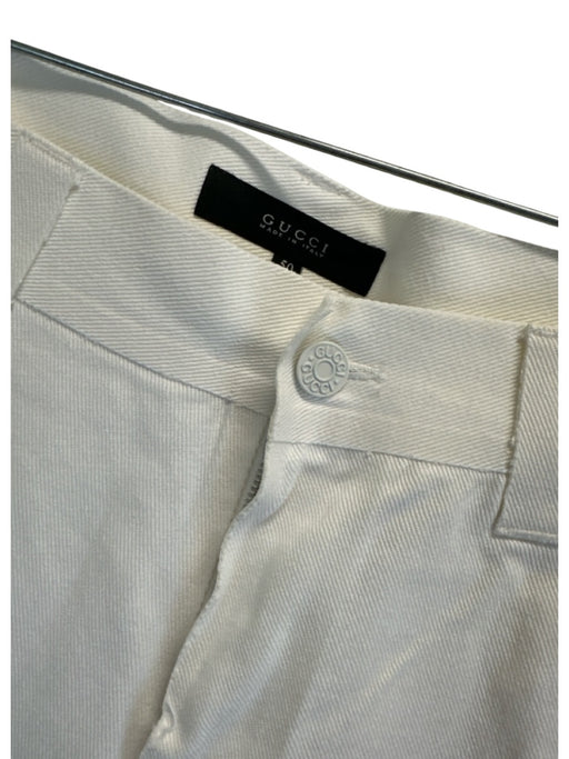 Gucci Size 50 White Cotton Solid Jean Men's Pants White / 50