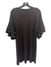 Lola & Sophie Size S Dark Brown Viscose Blend V Neck Tiered Ruffle Detail Dress Dark Brown / S