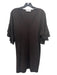 Lola & Sophie Size S Dark Brown Viscose Blend V Neck Tiered Ruffle Detail Dress Dark Brown / S