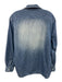 Frank & Eileen Size M Medium Wash Cotton Button Up Long Sleeve Collar Top Medium Wash / M