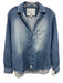 Frank & Eileen Size M Medium Wash Cotton Button Up Long Sleeve Collar Top Medium Wash / M