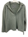 Frank & Eileen Size L Green Cotton Long Sleeve Collar Raw Hem Sweater Green / L