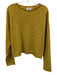 27 Miles Size L Green Cashmere Ribbed Long Sleeve Raw Hem Sweater Green / L