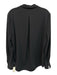 Equipment Femme Size M Black Polyester Blend Pleated Collar Top Black / M