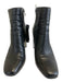 Dolce Vita Shoe Size 8 Black Leather Zip Up Triangle Heel Ankle Boot Shoes Black / 8