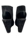 Pedro Garcia Shoe Size 37.5 Black Suede Elastic Side Open Toe Open Back Shoes Black / 37.5