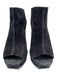 Pedro Garcia Shoe Size 37.5 Black Suede Elastic Side Open Toe Open Back Shoes Black / 37.5