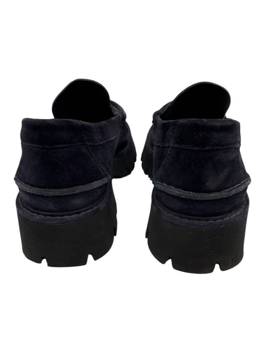 Pedro Garcia Shoe Size 39 Navy Suede Chunky Platform Loafer Shoes Navy / 39