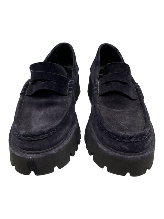 Pedro Garcia Shoe Size 39 Navy Suede Chunky Platform Loafer Shoes Navy / 39