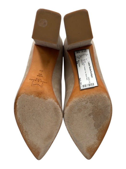 Marc Fisher Shoe Size 8M Tan Suede Pointed Toe Block Heel Shoes Tan / 8M