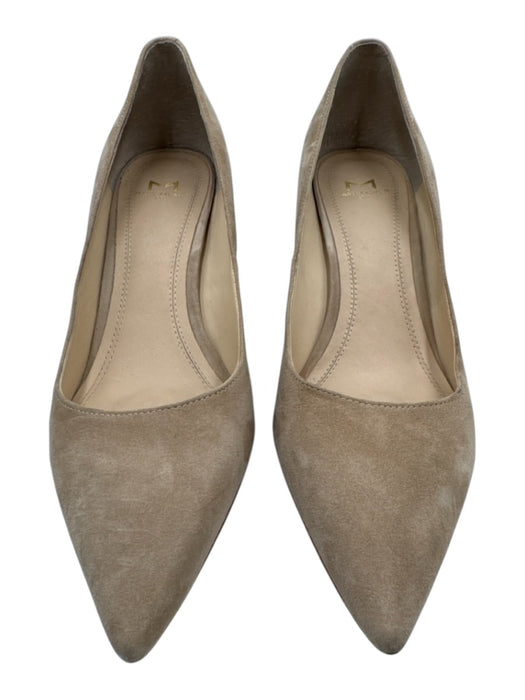 Marc Fisher Shoe Size 8M Tan Suede Pointed Toe Block Heel Shoes Tan / 8M