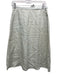 Chanel Size 40 Sage green Linen Back Zip A Line Sash Midi Skirt Sage green / 40