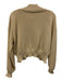 Maeve Size One Size Cream Beige Cotton Blend Knit Ribbed Hem Open Front Cardigan Cream Beige / One Size