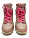 Nike Shoe Size 9.5 Mixed Pinks Textile & Leather Upper High Top Wedge Sneakers Mixed Pinks / 9.5