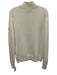 M. Miller Size L Cream White Cashmere Knit Rhinestone Detail Quarter Zip Sweater Cream White / L
