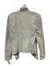 BlankNYC Size Small Light Gray Polyurethane Faux Leather Zip Front Moto Jacket Light Gray / Small