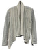 BlankNYC Size Small Light Gray Polyurethane Faux Leather Zip Front Moto Jacket Light Gray / Small