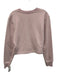 Tibi Size XS Lilac Pink Cotton Blend Long Sleeve V Neck Sweater Lilac Pink / XS