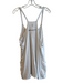 FP Movement Size XL White Cotton & Elastane Solid Spaghetti Strap Layered Dress White / XL