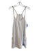 FP Movement Size XL White Cotton & Elastane Solid Spaghetti Strap Layered Dress White / XL