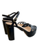 Stuart Weitzman Shoe Size 8 Black Patent Leather Strappy Adjustable Shoes Black / 8