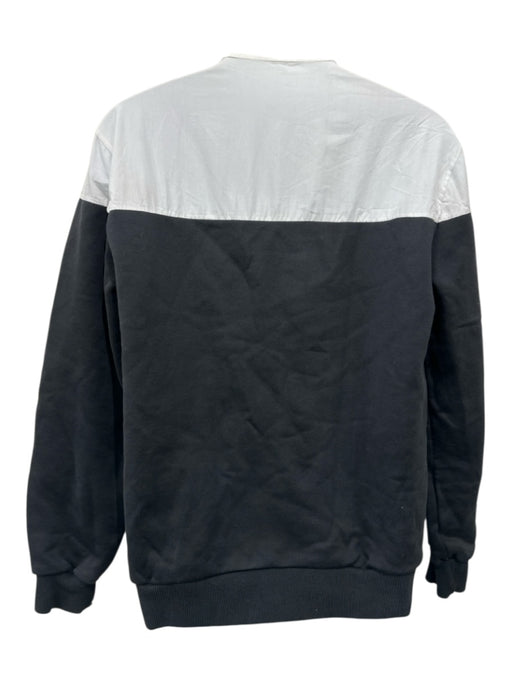 Kris Van Assche Size XL Black & White Cotton Blend Two Tone Long Sleeve Shirt XL