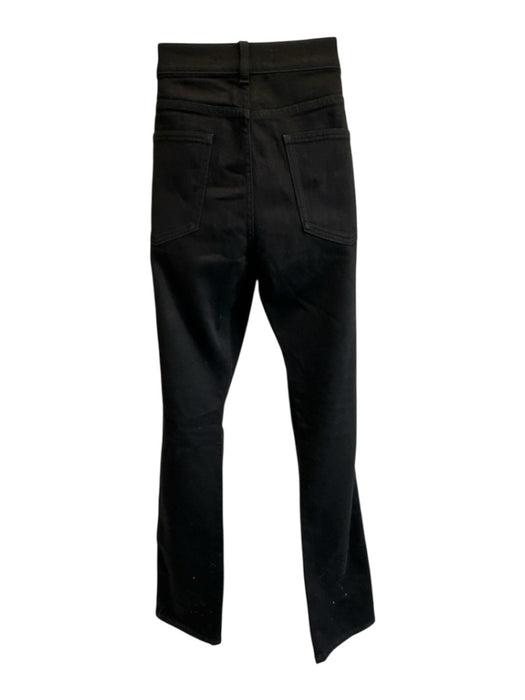 Valentino Size 34 Black Cotton Blend Solid Skinny Studs Men's Pants Black / 34