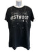 Vivienne Westwood Size M Black & White Cotton logo T shirt Splatter Short Sleeve Black & White / M