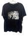 Roberto Cavalli Size S Black & White Cotton Blend Cheetah T shirt Short Sleeve Black & White / S