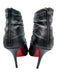 Christian Louboutin Shoe Size 40 Black Leather Rouched Peep Toe Stiletto Booties Black / 40