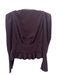 IRO Size 38 Purple Wool  Accordion Pleat Peplum Long Sleeve Top Purple / 38