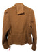 Hannoh Wessel Size 36 Whiskey Brown Cotton Blend Textured Wood Buttons Jacket Whiskey Brown / 36