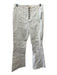Cinq a Sept Size 4 White Cotton Denim Button Fly Flare Paneled Jeans White / 4