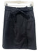 Elie Tahari Size 2 Black Cotton Blend High Rise Ribbon Patch Pocket Skirt Black / 2