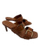 Ulla Johnson Shoe Size 38 Brown Leather goldtone hardware Buckle Pump Sandals Brown / 38