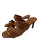 Ulla Johnson Shoe Size 38 Brown Leather goldtone hardware Buckle Pump Sandals Brown / 38