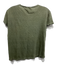 Frame Size XXS Green Linen Cap Sleeve Crew Neck Heathered Top Green / XXS