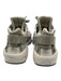 Nike Air Huarache Shoe Size 8.5 Silver & Gray Leather & Textile Lace Up Sneakers Silver & Gray / 8.5