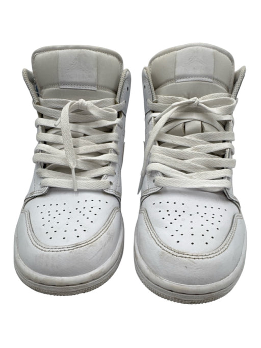 Nike Air Jordan Shoe Size 8 AS IS White Leather Lace Up High Top Sneakers White / 8