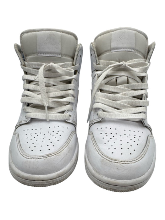 Nike Air Jordan Shoe Size 8 AS IS White Leather Lace Up High Top Sneakers White / 8