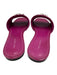 Tory Burch Shoe Size 9 Magenta Purple leather sole Gold Tone Hardware Sandals Magenta Purple / 9