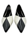 Tory Burch Shoe Size 8.5 White & Black Leather Low Heel Pointed Toe Flats White & Black / 8.5