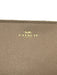 Coach Taupe Leather Logo Zip Wristlet Wallets Taupe